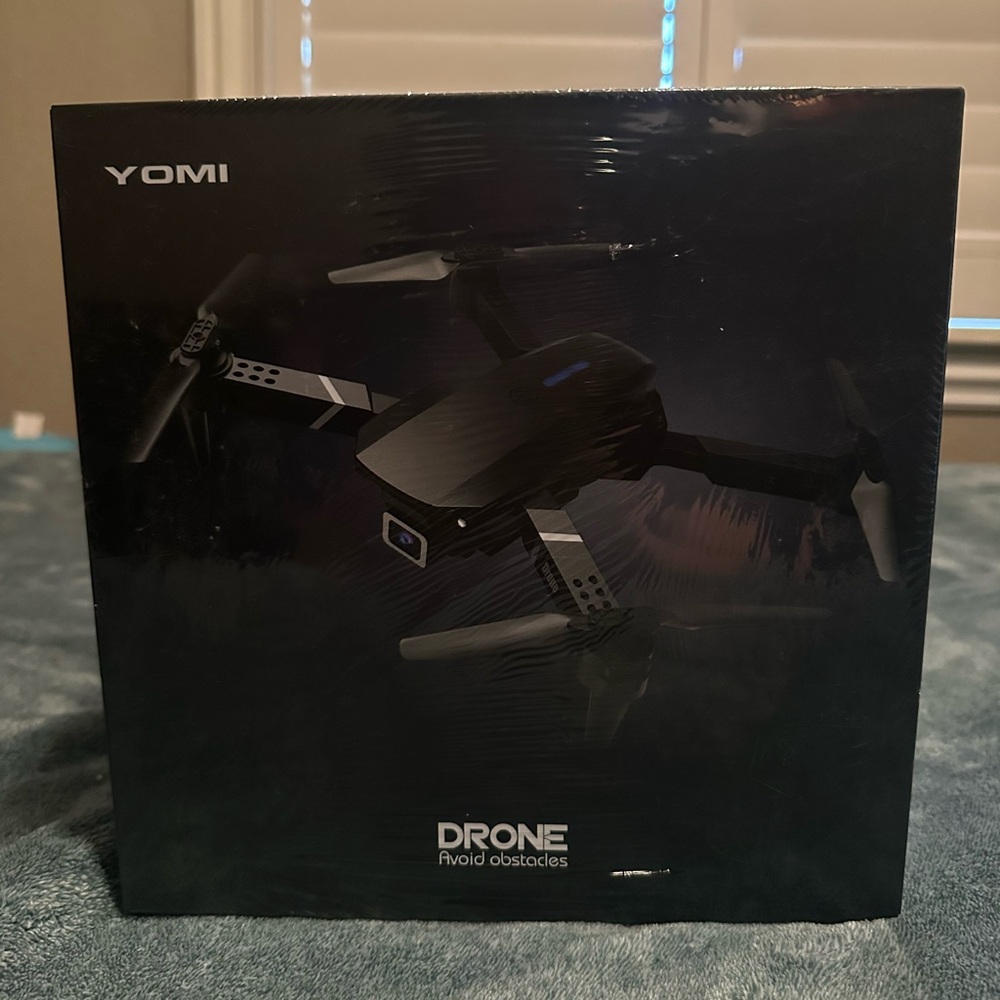 Black Drone with Obstacle Avoidance